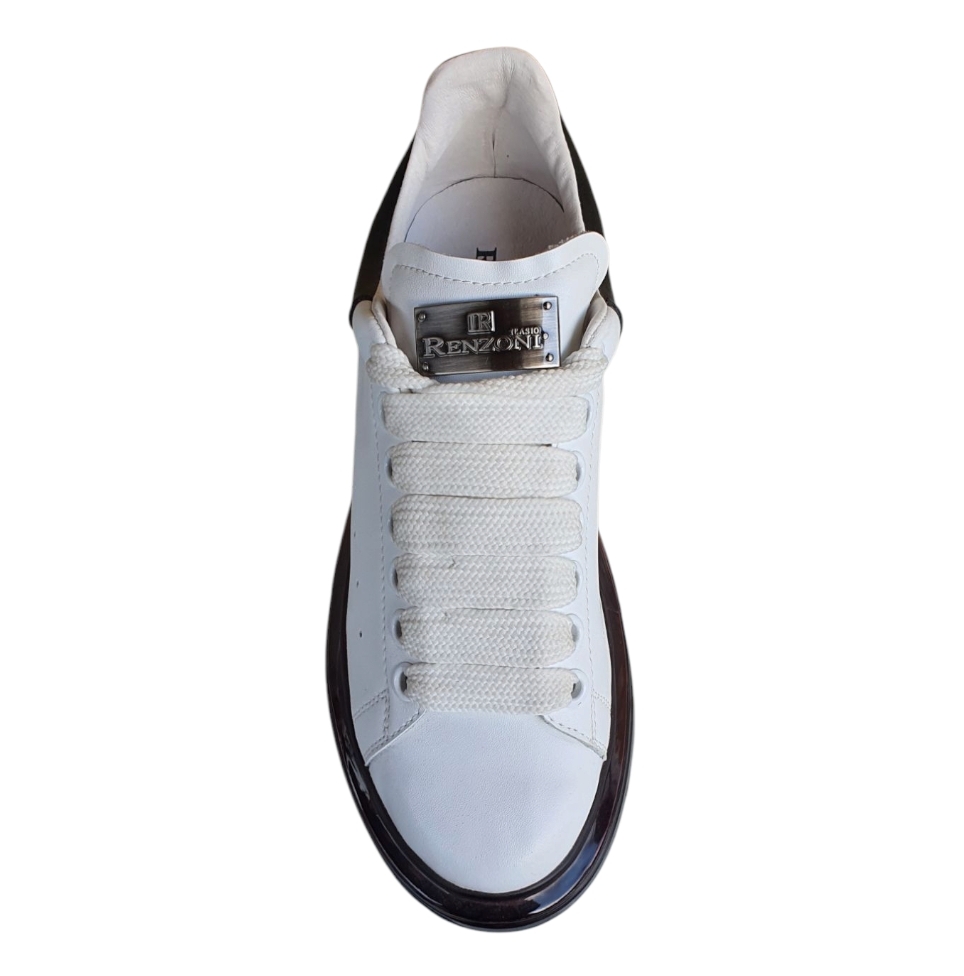 C505 Nappa bianco ricotta nero